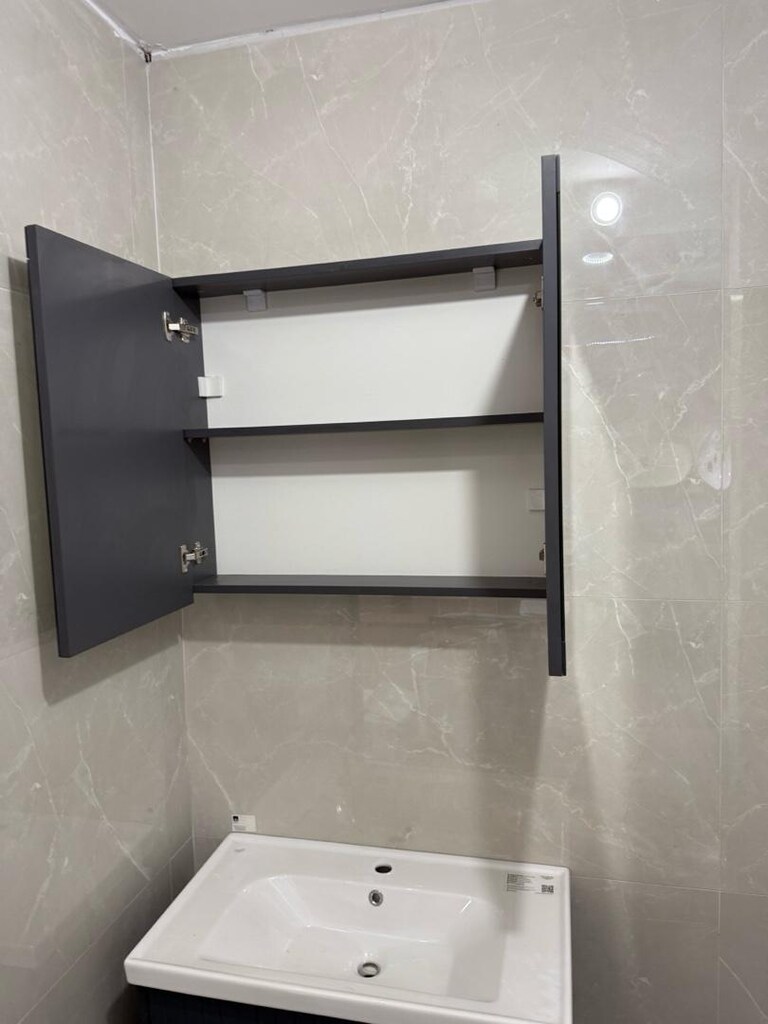Os 80 cm tamamen lake banyo dolabı takımı - 4