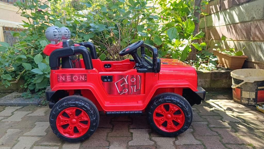 12V akülü full Neon akülü çocuk aeabasi - 14