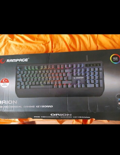 Rampage Orion RGB Aydınlatmalı Örgü Kablo Klavye Bu Fiyata Kaçmaz