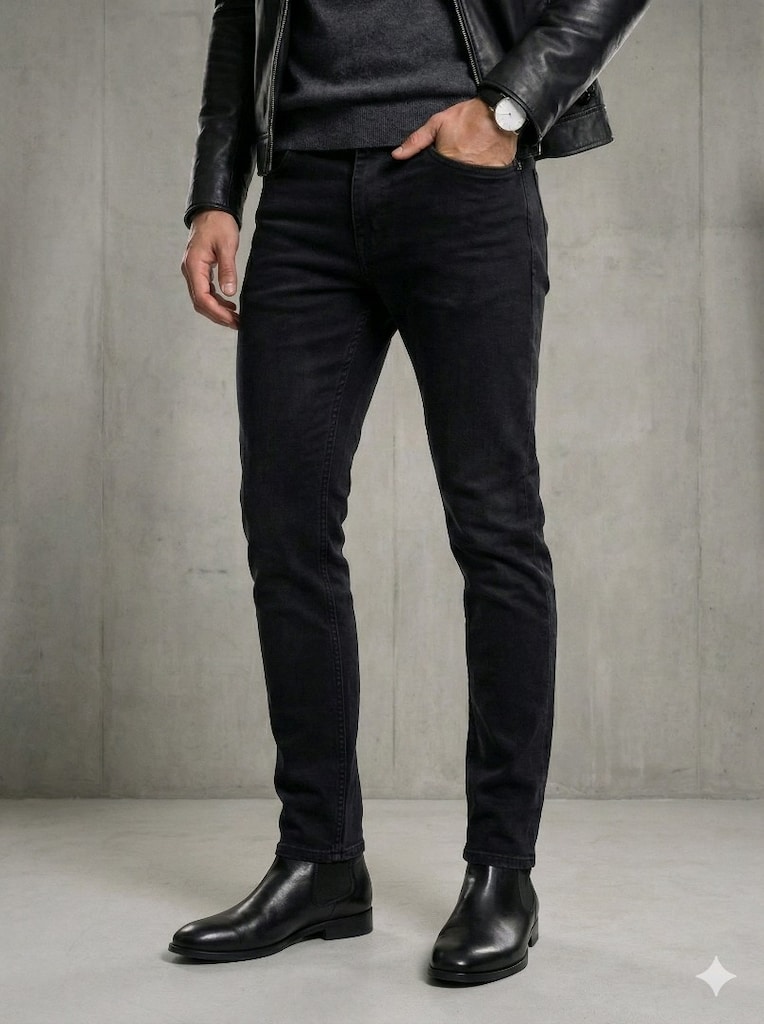 h&m siyah skinny fit erkek jeans xs beden