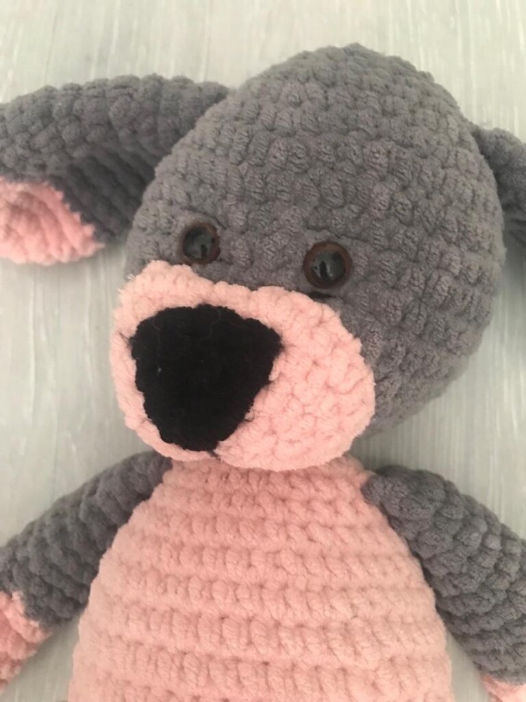 amigurumi el yapımı örgü köpek oyuncak - 3