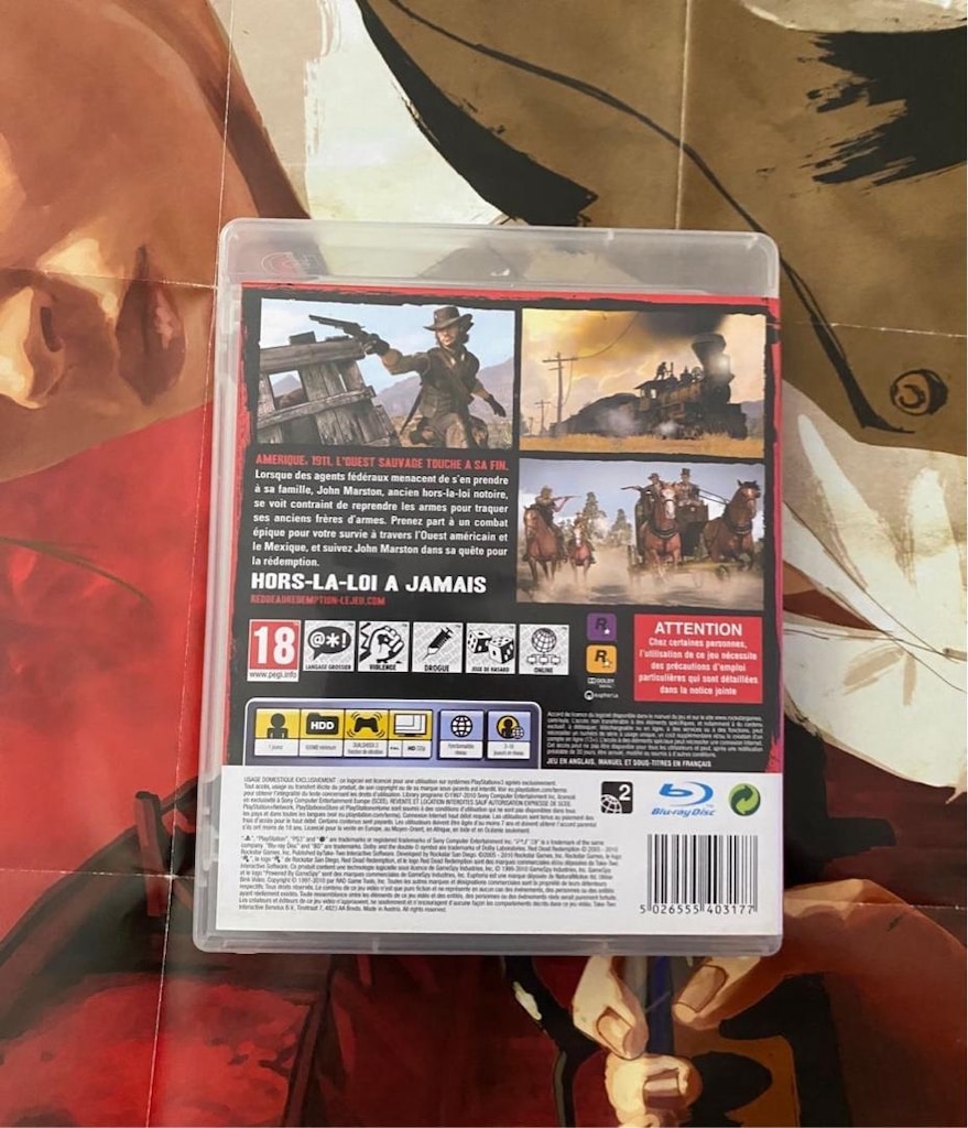 Red Dead Redemption Haritalı Posterli ps3 oyun - 4
