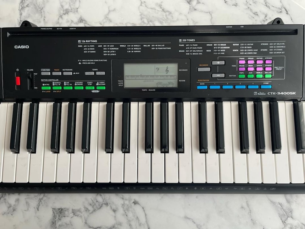 çok temi Casio CTK-3400SK org-kılıf+adaptör (Taşdelen -elden) - 3