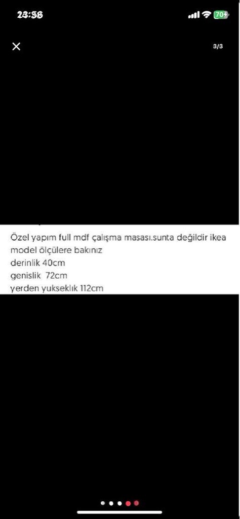 KÜÇÜK ODALAR İÇİN ÇALIŞMA MASASI - 3