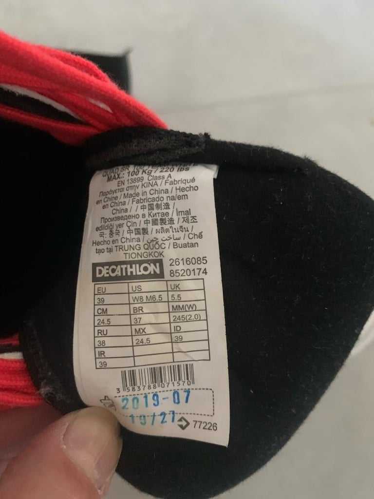 Oxelo 39 numara Beyaz Paten - 6
