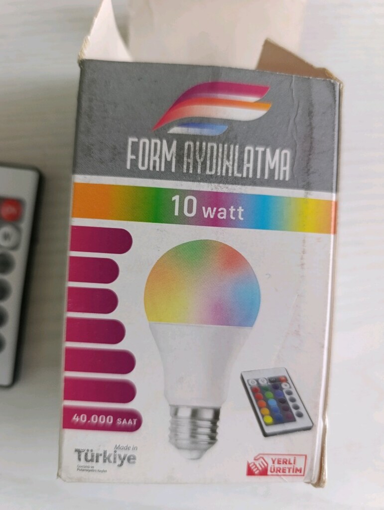 RGB LED kumanda lı ampul - 7