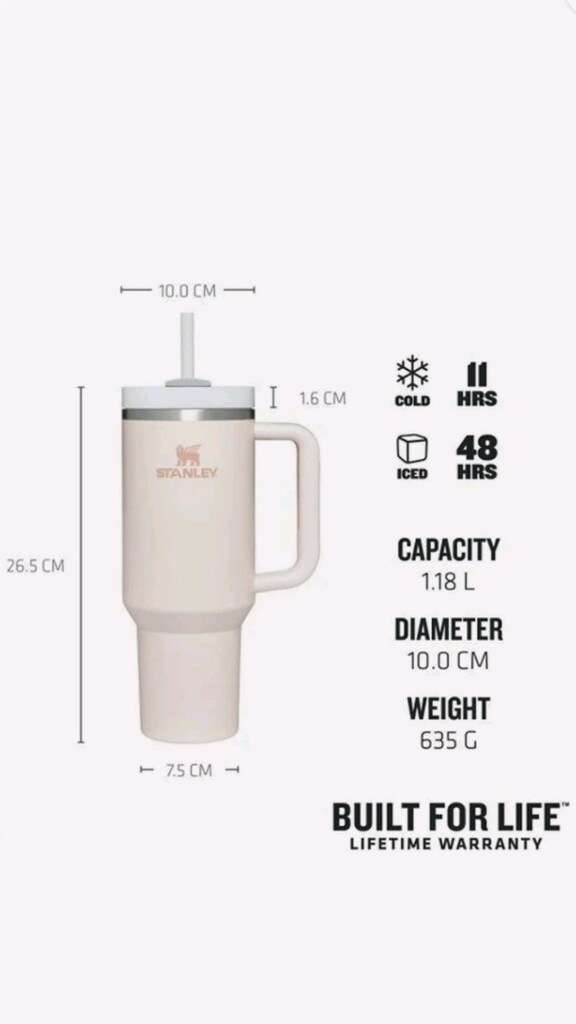 stanley Quencher pembe pipetli termos (sıfır) - 5