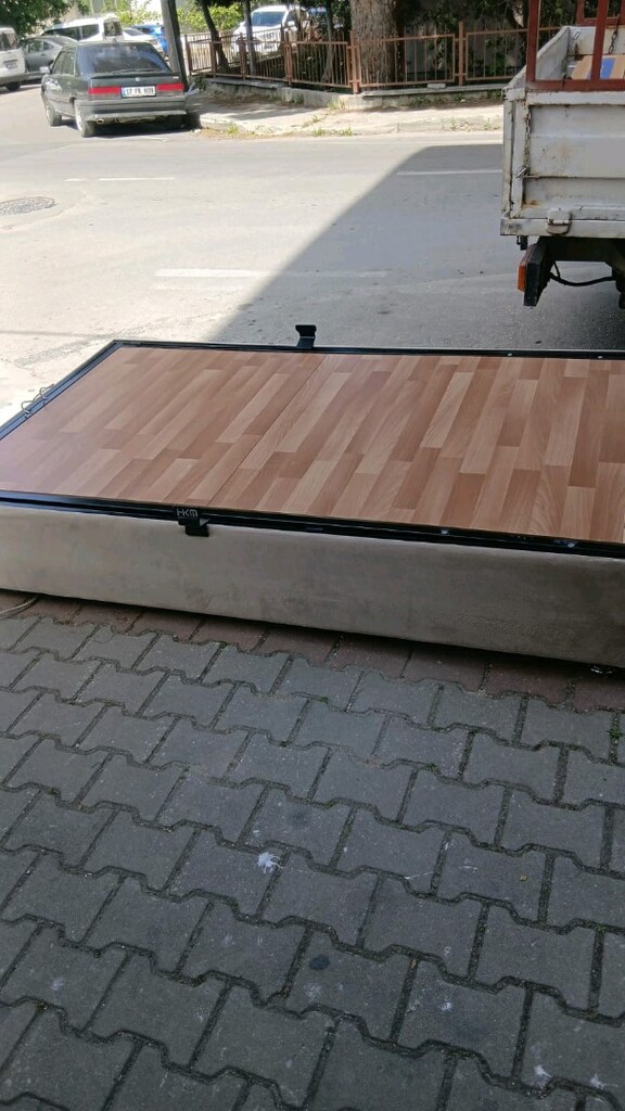 120 /200 Baza başlık yatak çok temiz - 3