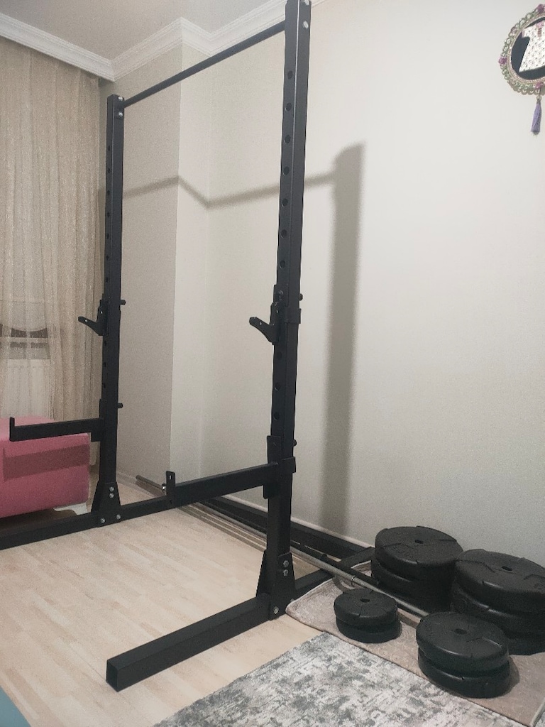squat rack, barfiks, bench