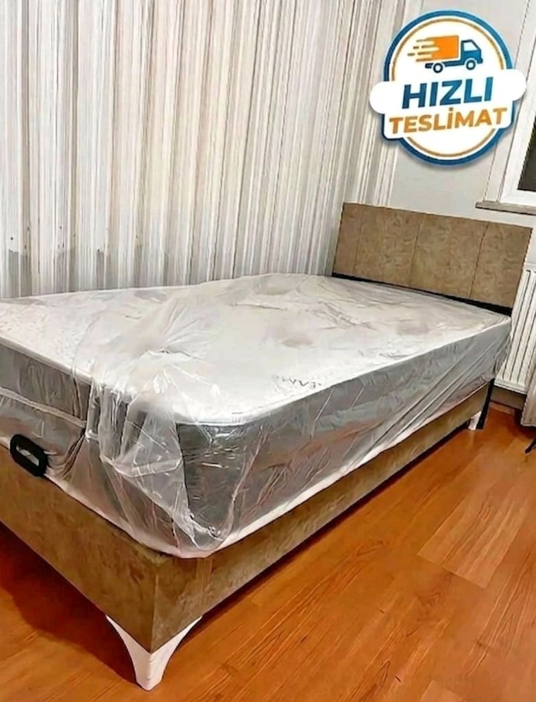 SIFIR SET UYGUN FİYAT 90/190 TEK KİŞİLİK YATAK BAZA BAŞLIK - 12