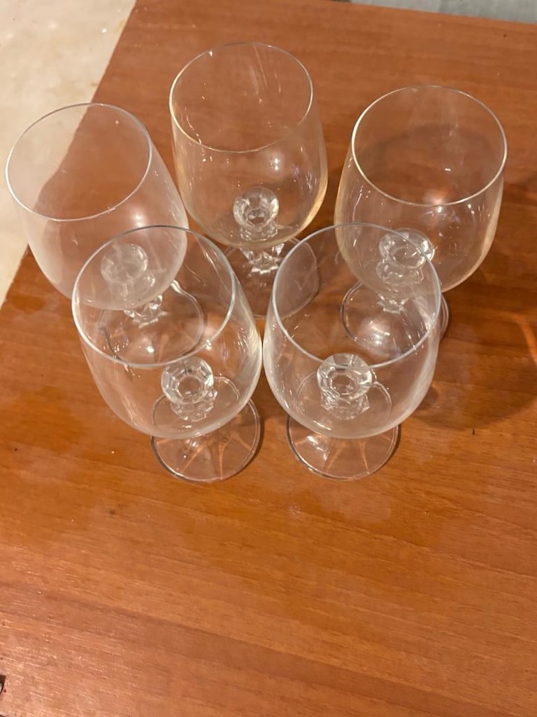 karışık kahve yanın kristal su bardağı - 6