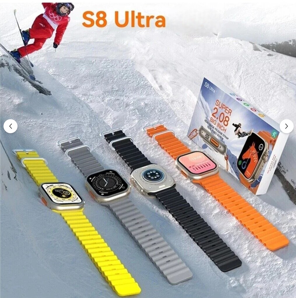 S8 ULTRA Kablosuz Şarj Akıllı Saat - 4