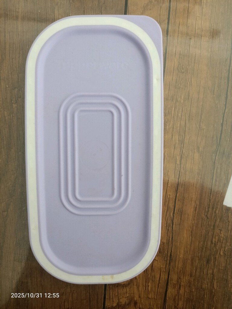 kullanılmamış lila Tupperware saklama kabi - 7