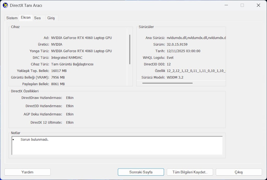 CASPER EXCALİBUR G870 İ7-12650H 16 RAM 1 TB SSD RTX 4060 144 HZ - 10