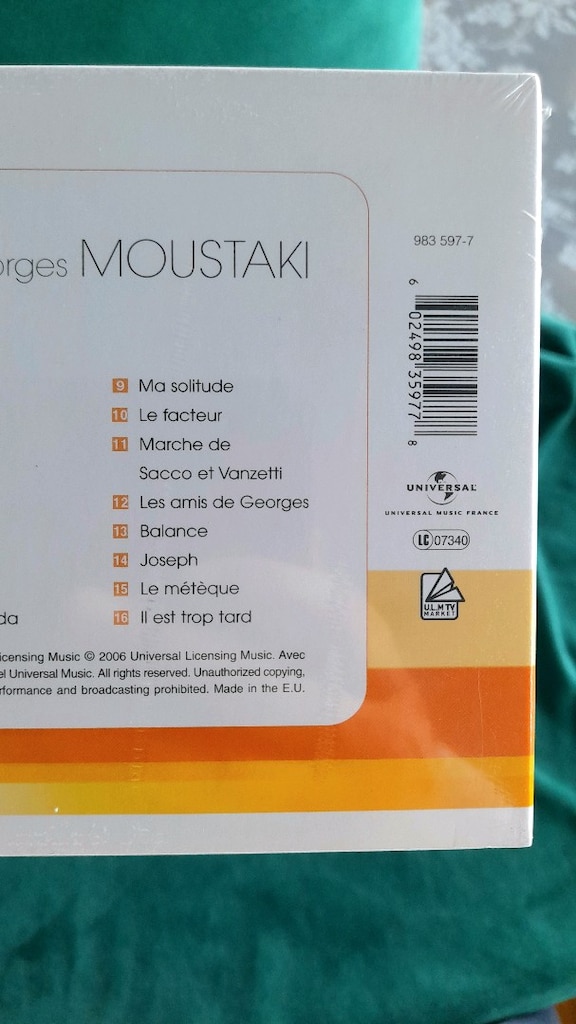Moustaki müzik CD - 6