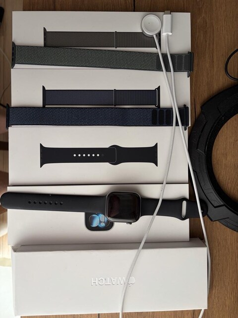 Apple Watch 11 46mm space gray ekstra kordonlu garantili