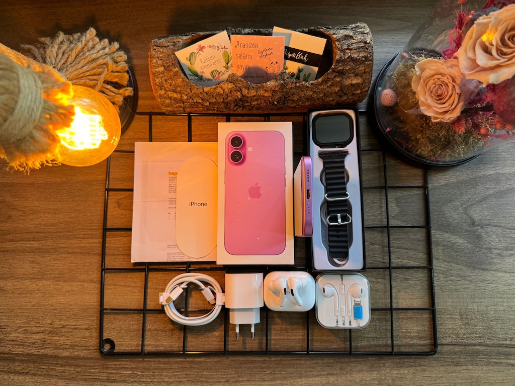 12 AY GARANTİLİ İPHONE 16 PLUS PİNK - 7