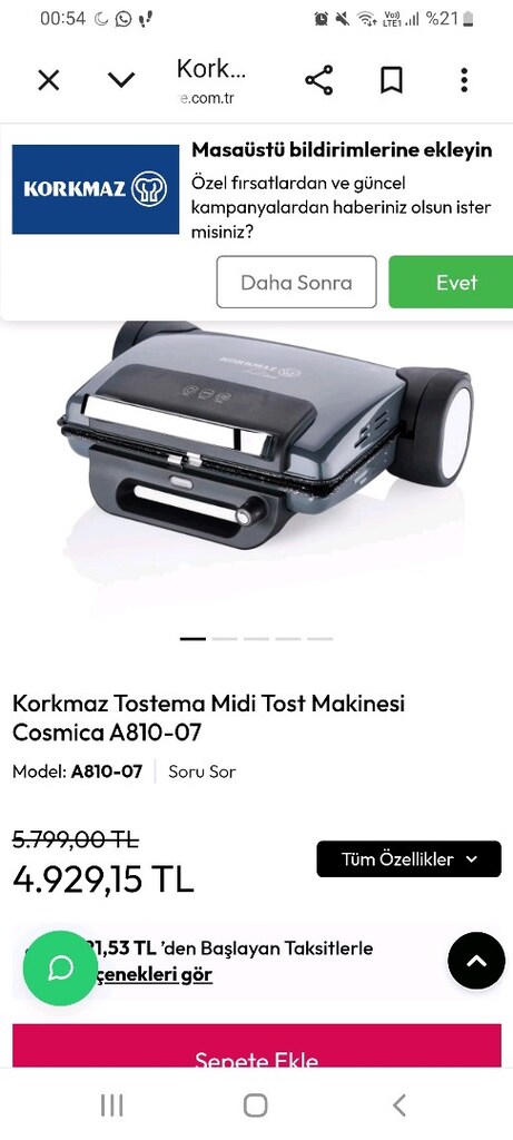 korkmaz tostemo tost makinesi - 2
