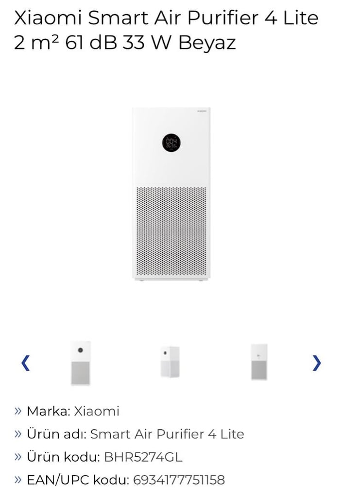Xiaomi akıllı hava temizleyici - 8