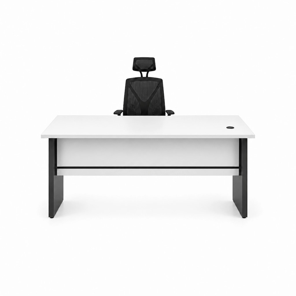 ATOM OFİS - MEKOM BEYAZ ÇALIŞMA MASASI - 160 CM (2 YIL GARANTİ) - 5