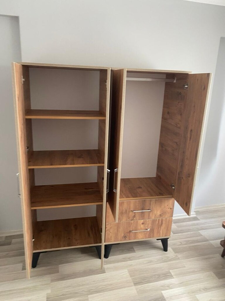 sıfır üründür 4 kapılı gardrop elbise dolabı - 3