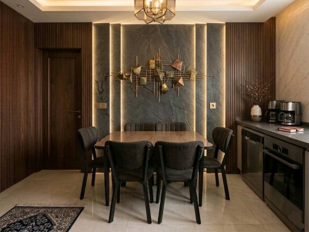 İmalattan Sıfır - Full MDF High Gloss Lüks Yemek Masası Takımı KAÇMAZ - 18