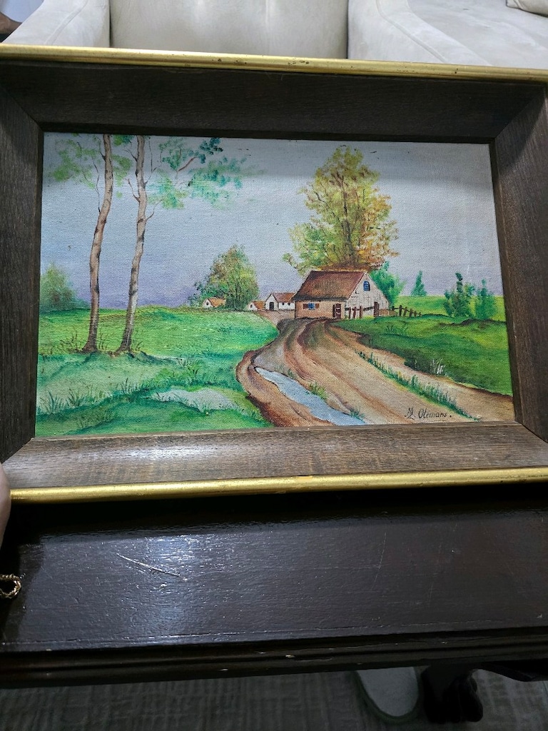 yaglı boya imzalı tablo - 5
