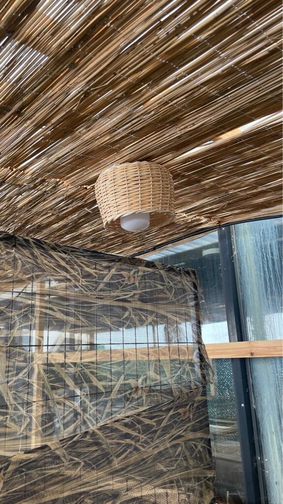 örgü rattan tarzı avize - 2