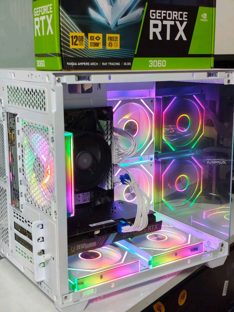 12GB RTX 3060 RYZEN 5500 16GB RAM 512 M2SSD 600W AKVARYUM OYUNCU KASA - 7