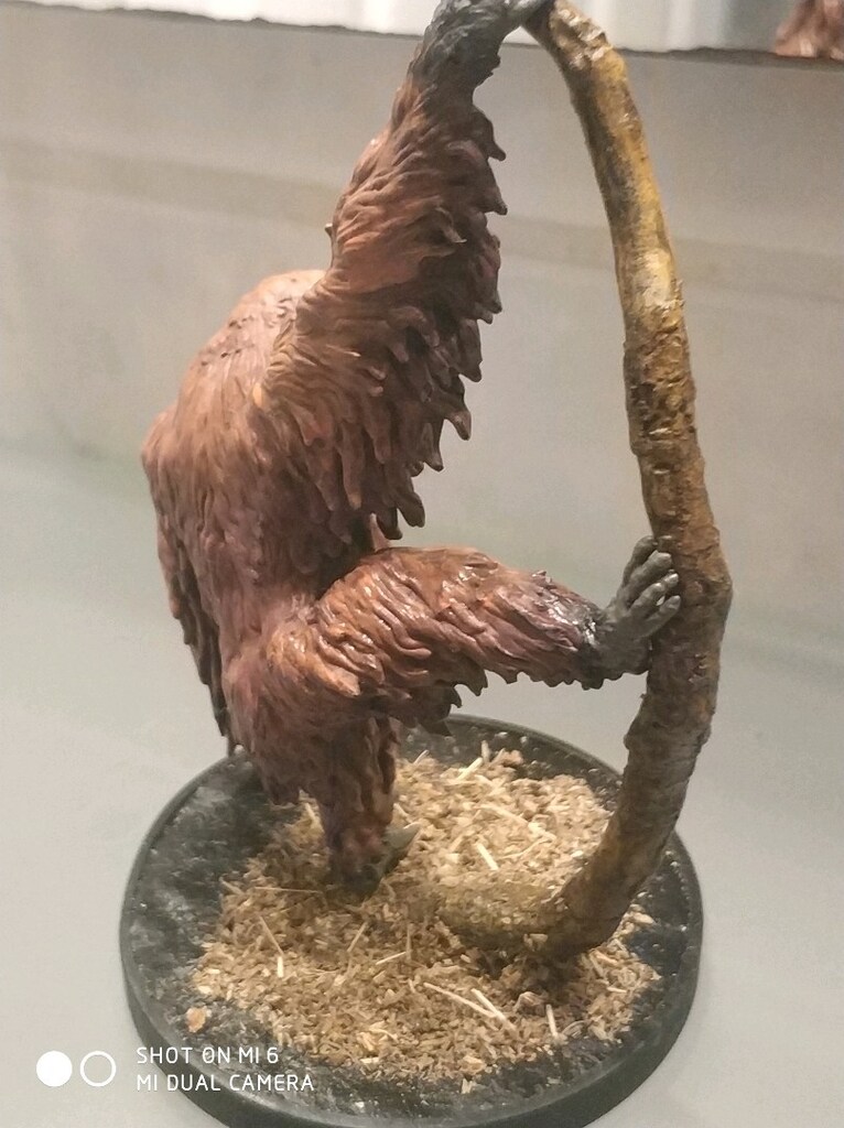 Koleksiyonluk El Boyaması Sumatran Orangutan Minyatürü (FRP / Diorama - 9