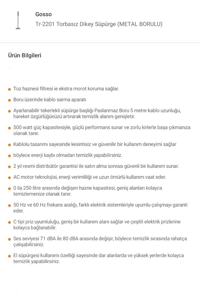 Hamarat kablolu Süpürge - 2