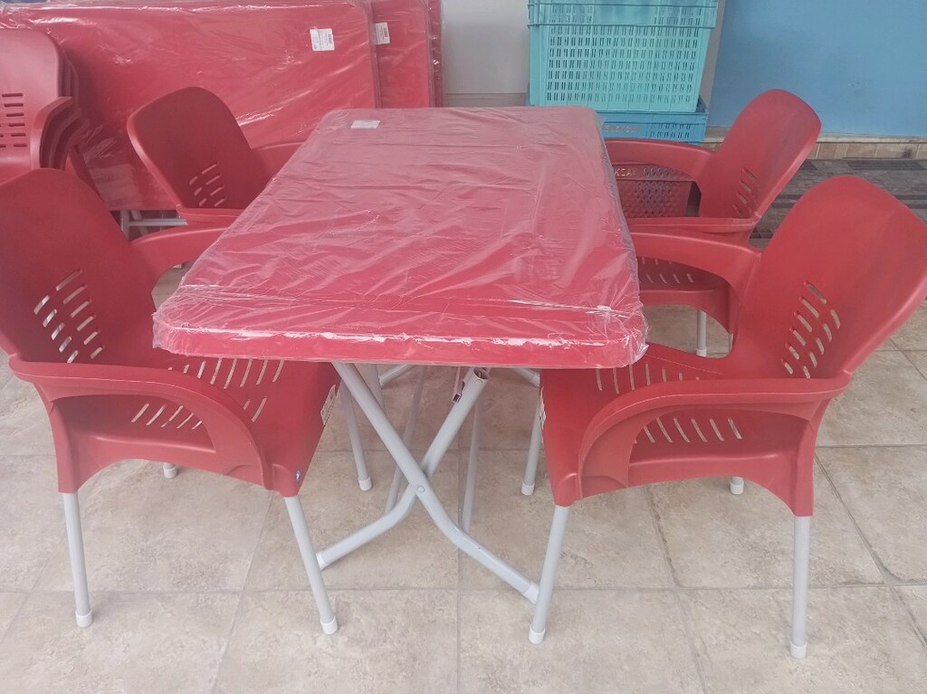 plastik masa sandalye takımı - 2