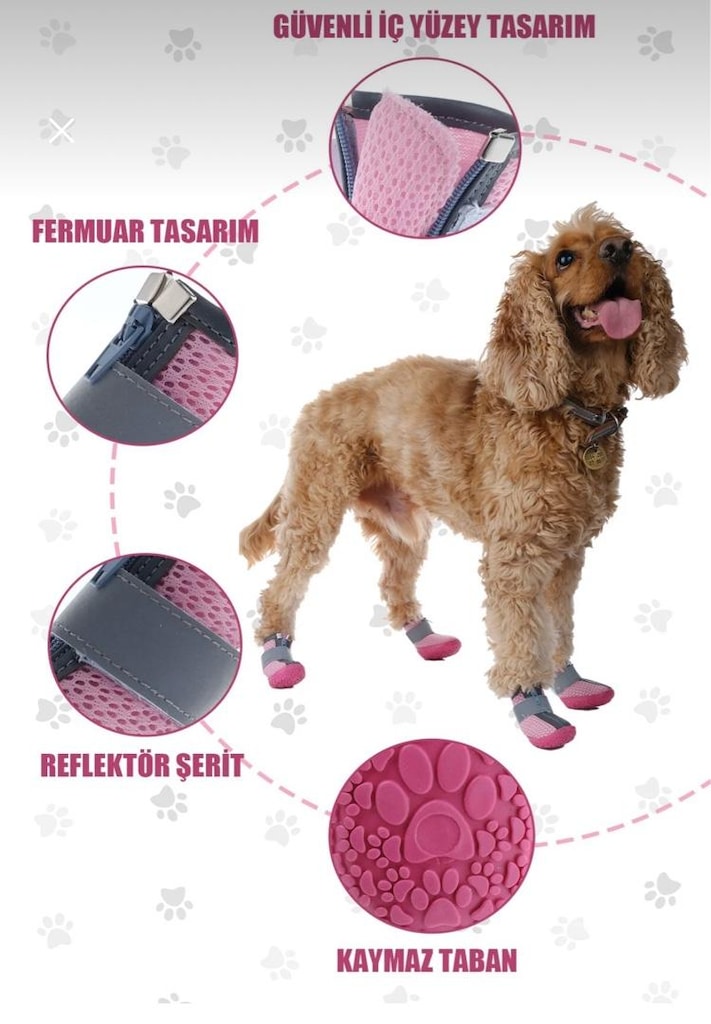 Paw Prints Köpek Ayakkabısı - 9