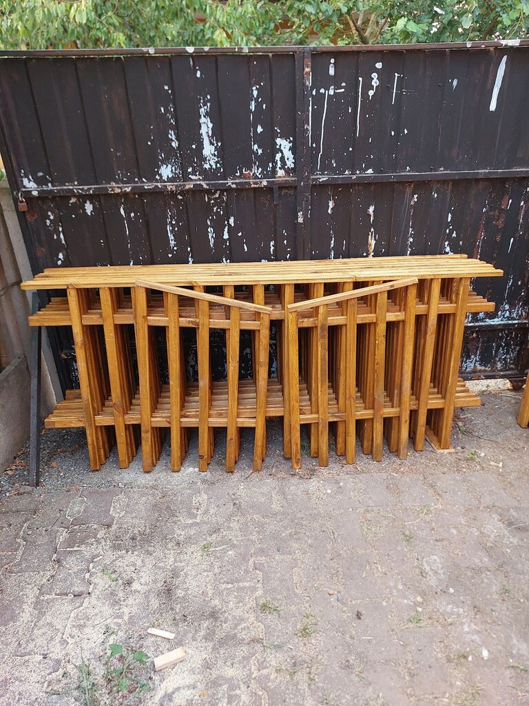 Ahşap dükkan önü çit ve çiçek saksı - 8