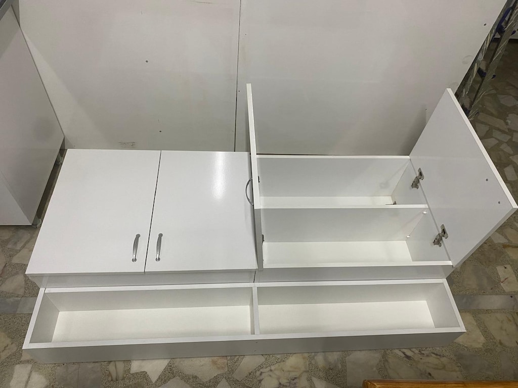 160 cm mutfak üst dolabı beyaz - 4