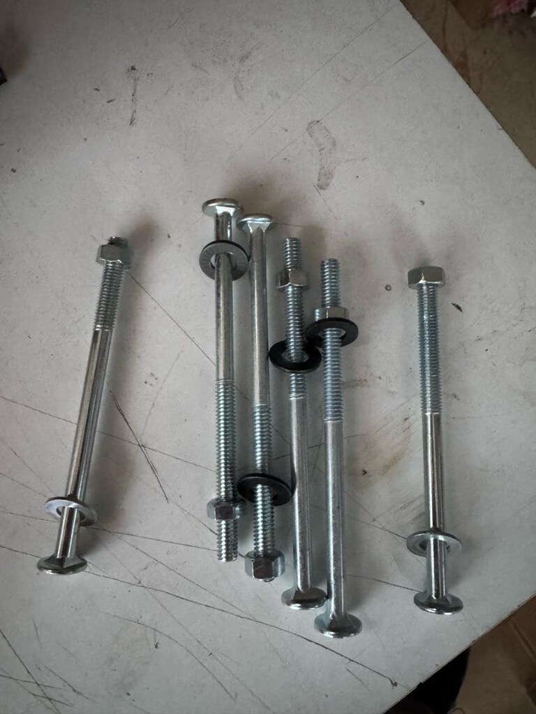 13 cm 13 lük saplama vida somun ve pul - 6