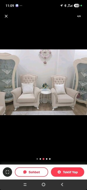 satılık salon takımı yemek odası ve gardrop