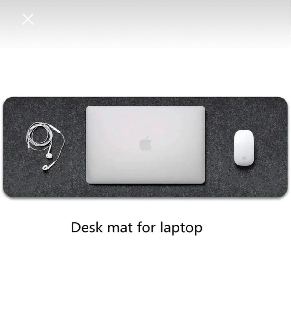 mouse ped keçe antrasit Büyük 130x45 cm - 3