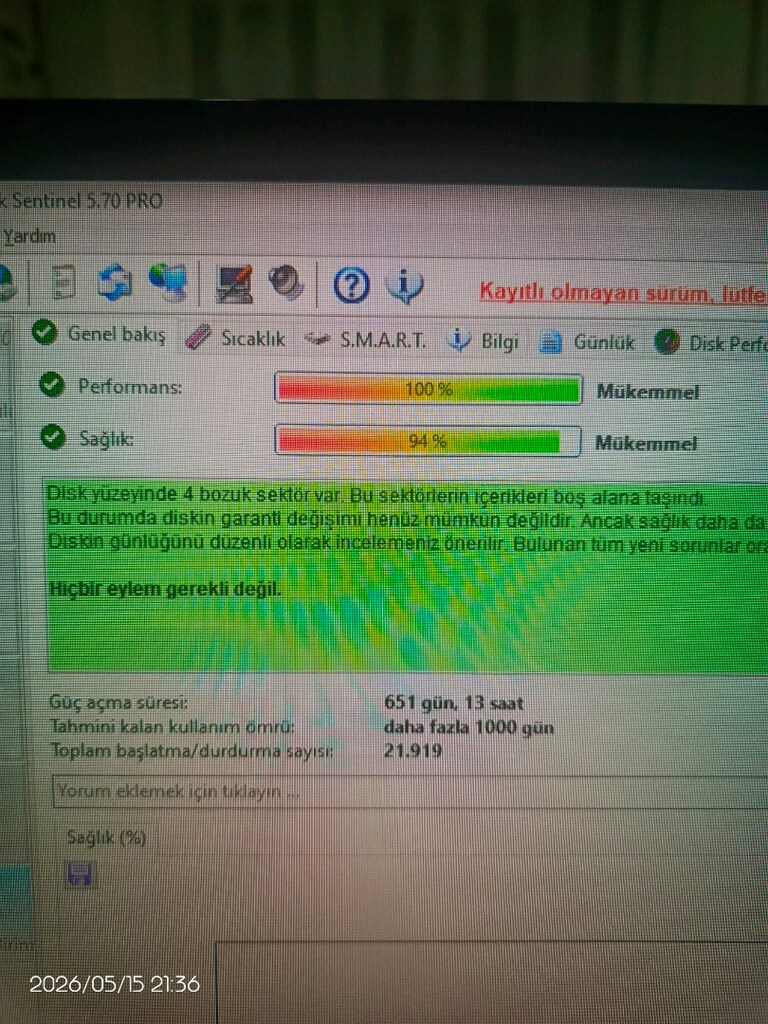 750 gb seagate sata harddisk saglik 94 - 2