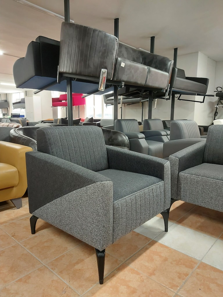 KLAS OFİS ÜSKÜDAR GRİ KUMAŞ 3+1+1 KOLTUK TAKIMI SIFIR - 5