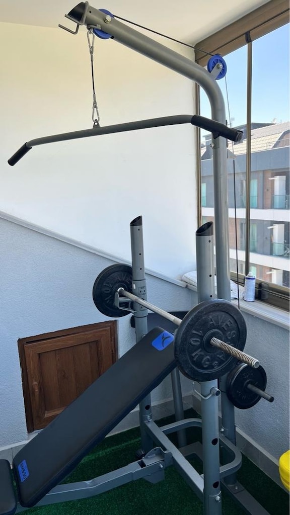 MultiFonksiyenel bench sehpası döküm ağırlıklar dahil Domyos BM530 - 3