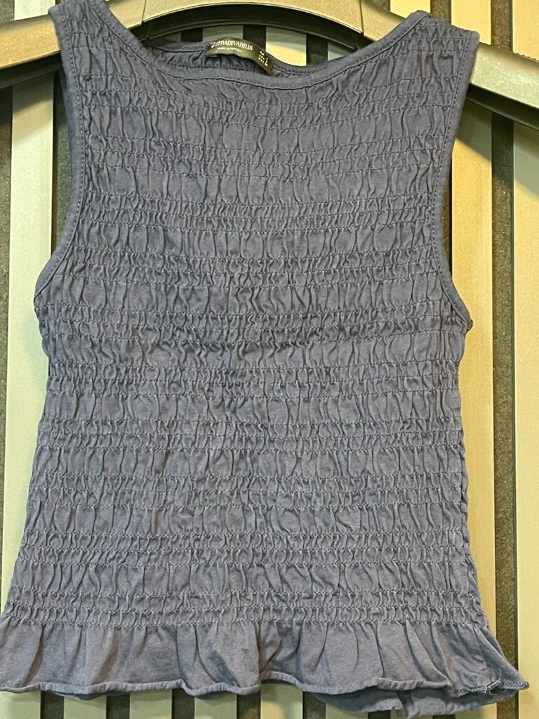 STRADİVARİUS BÜZGÜLÜ VOLANLI BODY TSHIRT - 2