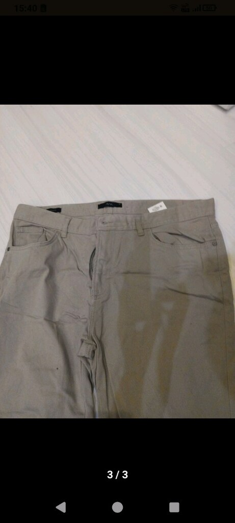 Erkek büyük beden kanvas Avva pantolon - 3
