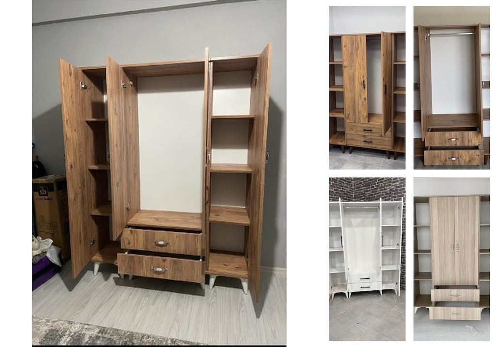 4 kapaklı elbise dolabı vykdbispjm - 5