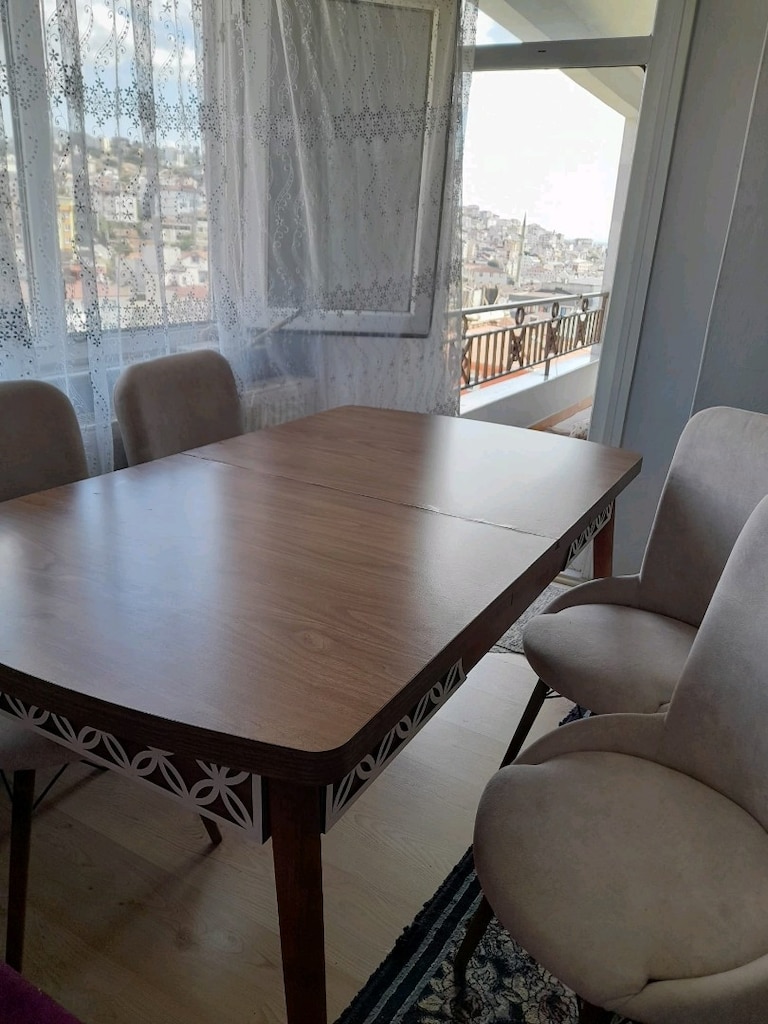 Ahşap yemek masası ve 4 sandalye uygun fiyat - 3