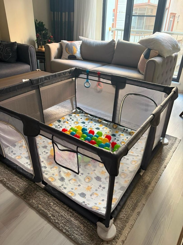 Hoffie Original Playard Çocuk Oyun Alanı ve oyun matı topları - 7