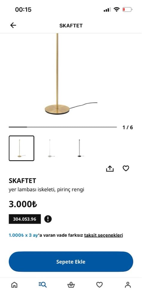 IKEA Skaftet Lambader İskeleti - 9