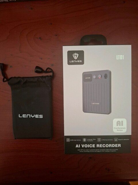 Lenyes LT01 AI Destekli Magnetik Ses Kayıt Cihazı 64GB