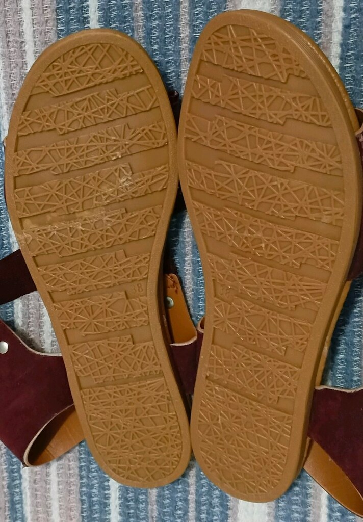 Bordo Taşlı Bayan Sandalet - 8