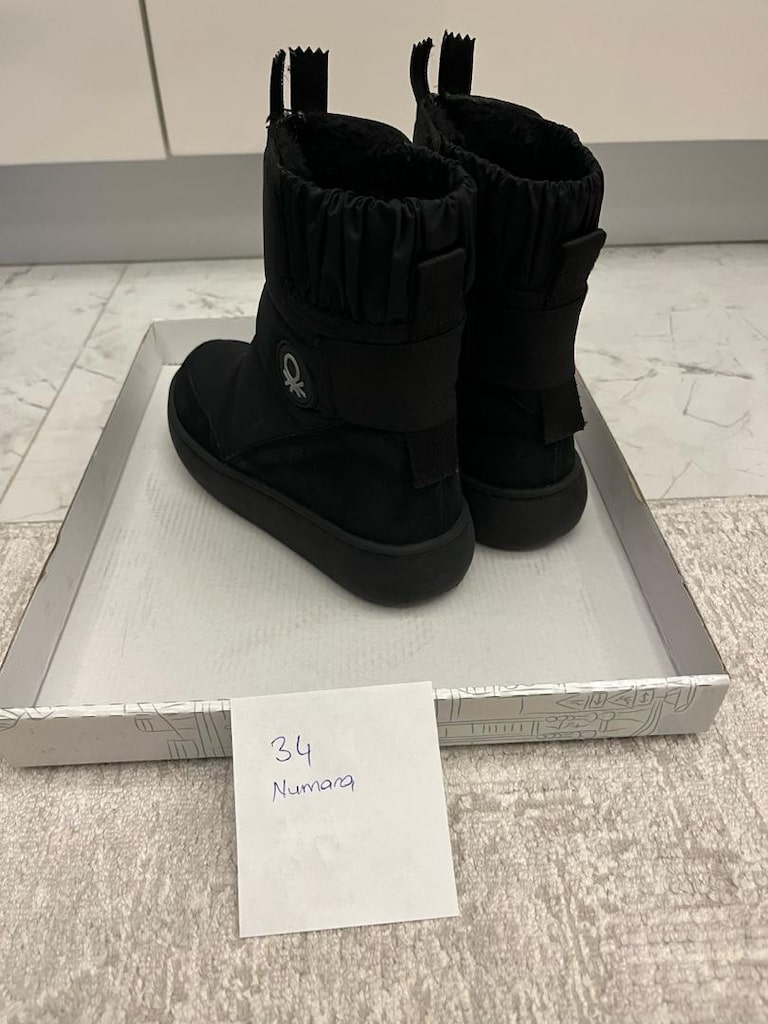 34 numara benetton kız çocuk botu - 6